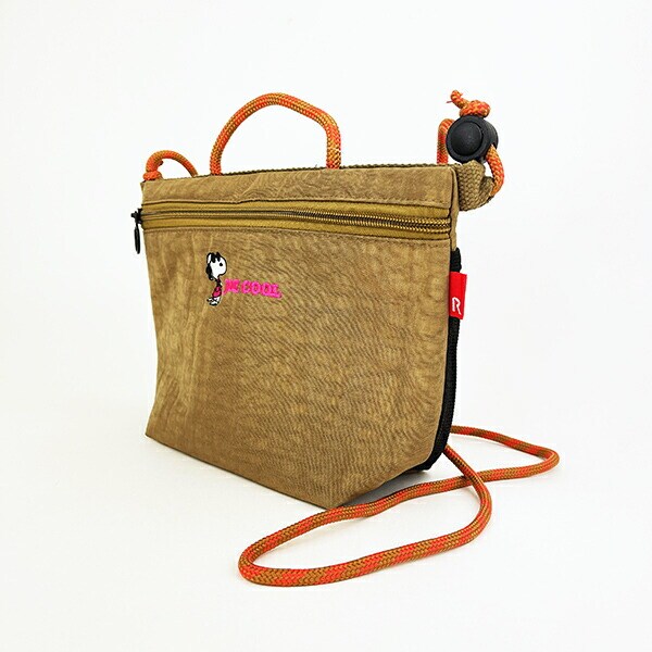 スヌーピー サコッシュ ブラウン ショルダーバッグ SNOOPY ROOTOTE ルートート コラボ