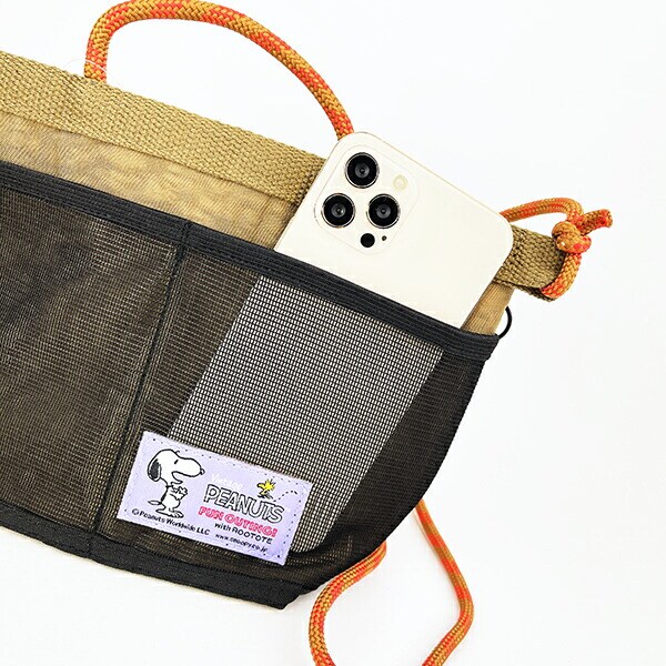 スヌーピー サコッシュ ブラウン ショルダーバッグ SNOOPY ROOTOTE ルートート コラボ