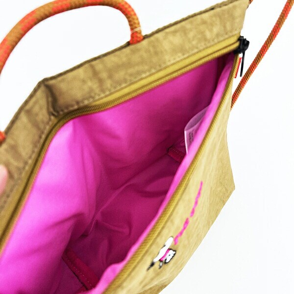 スヌーピー サコッシュ ブラウン ショルダーバッグ SNOOPY ROOTOTE ルートート コラボ