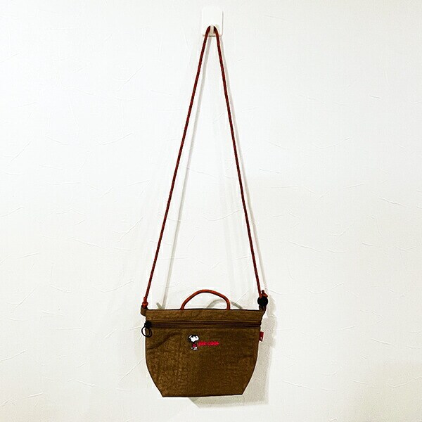 スヌーピー サコッシュ ブラウン ショルダーバッグ SNOOPY ROOTOTE ルートート コラボ