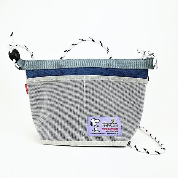 スヌーピー サコッシュ グレー ショルダーバッグ SNOOPY ROOTOTE ルートート コラボ