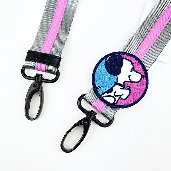 スヌーピー ショルダーバッグストラップ (ピンク×シルバー) PEANUTS 75th ROOTOTE SNOOPY