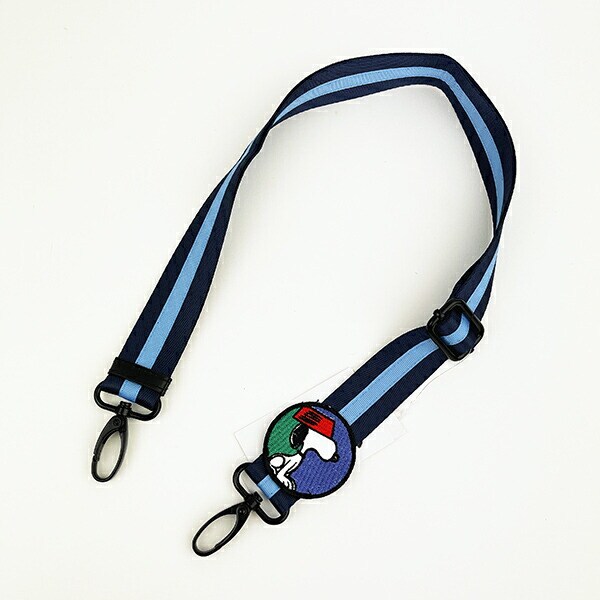 スヌーピー ショルダーバッグストラップ (ブルー×ネイビー) PEANUTS 75th ROOTOTE SNOOPY