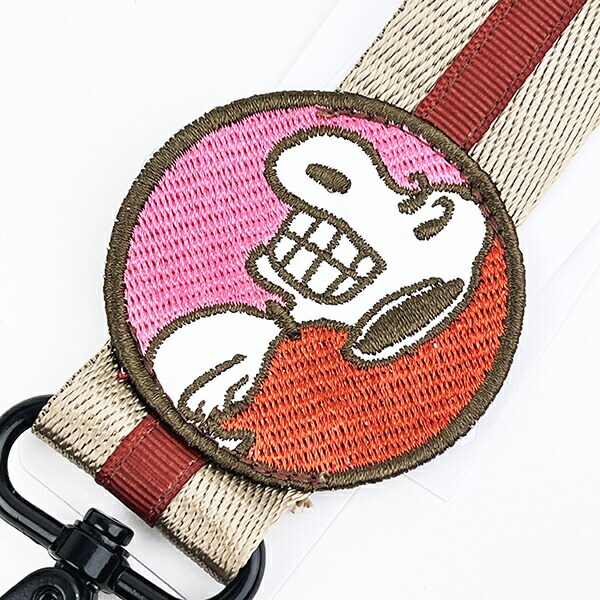 スヌーピー ショルダーバッグストラップ (レッド×ゴールド) PEANUTS 75th ROOTOTE SNOOPY