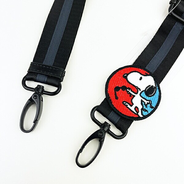 スヌーピー ショルダーバッグストラップ (ブラック) PEANUTS 75th ROOTOTE SNOOPY