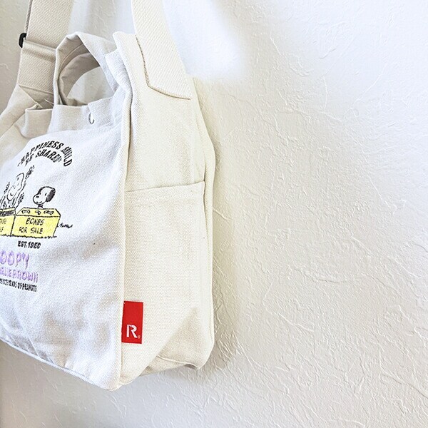 スヌーピー 2WAYショルダートートバッグ アイボリー ROOTOTE ルートート コラボ SNOOPY