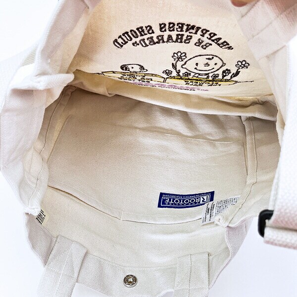 スヌーピー 2WAYショルダートートバッグ アイボリー ROOTOTE ルートート コラボ SNOOPY