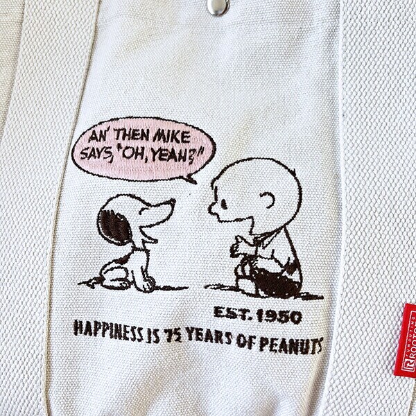 スヌーピー ランチトートバッグ アイボリー ROOTOTE ルートート コラボ SNOOPY
