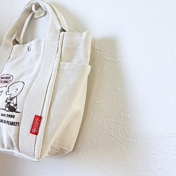 スヌーピー ランチトートバッグ アイボリー ROOTOTE ルートート コラボ SNOOPY