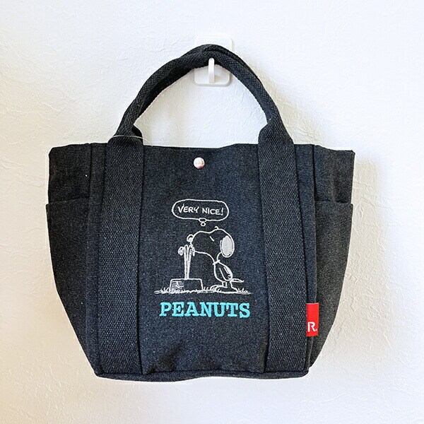 スヌーピー ランチトートバッグ グレー ROOTOTE ルートート コラボ SNOOPY