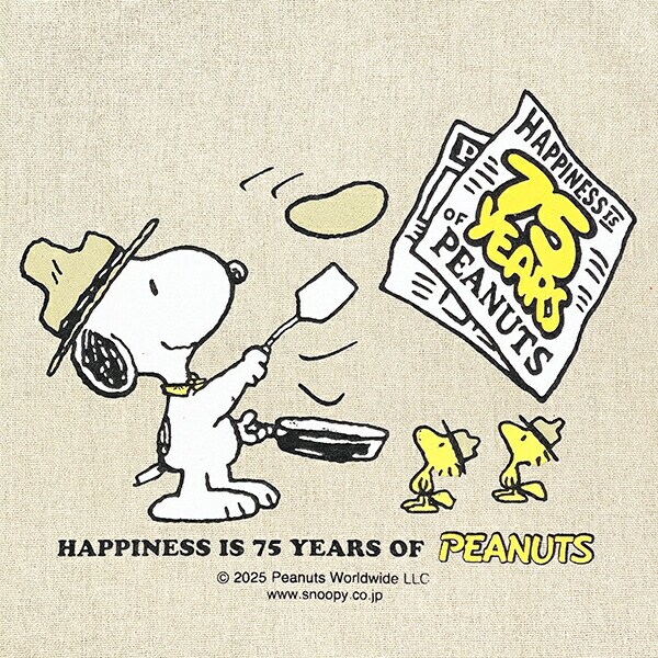 スヌーピー トートバッグ トール ベージュ PEANUTS 75th ROOTOTE ルートート SNOOPY