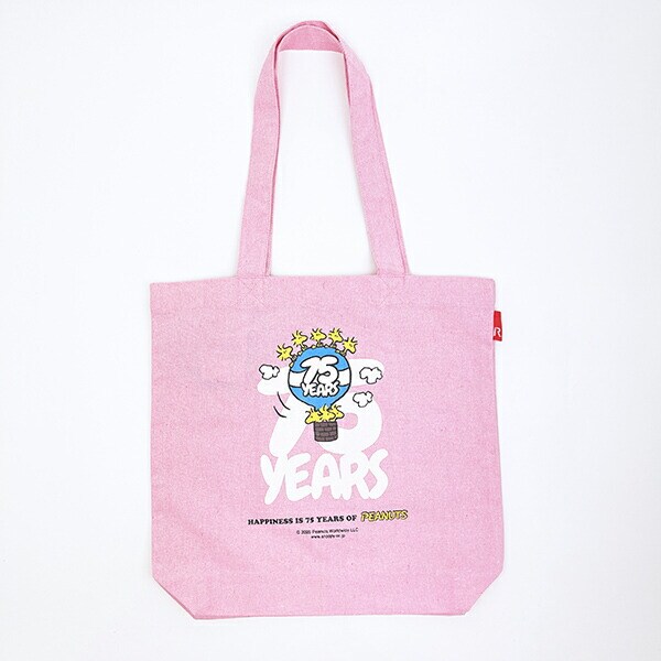 スヌーピー ウッドストック トートバッグ トール ピンク PEANUTS 75th ROOTOTE ルートート SNOOPY