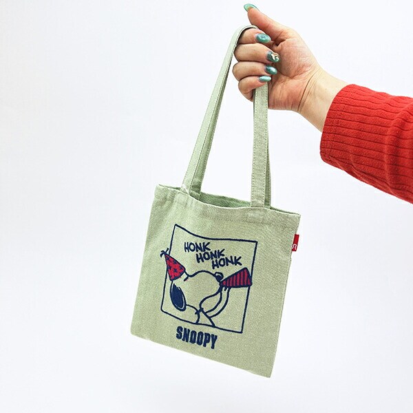 スヌーピー ミニトートバッグ ベビールー ミント PEANUTS 75th ROOTOTE ルートート SNOOPY
