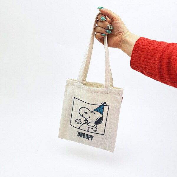 スヌーピー ミニトートバッグ ベビールー アイボリー PEANUTS 75th ROOTOTE ルートート SNOOPY