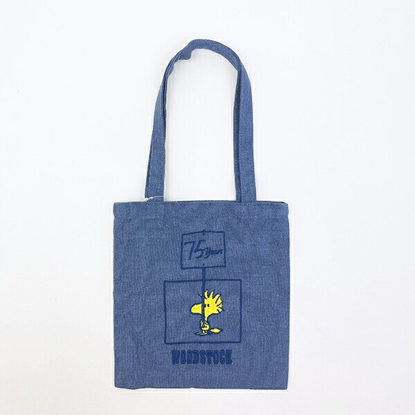 スヌーピー ウッドストック ミニトートバッグ ブルー PEANUTS 75th ROOTOTE ルートート SNOOPY