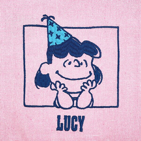 スヌーピー ルーシー ミニトートバッグ ピンク PEANUTS 75th ROOTOTE ルートート SNOOPY