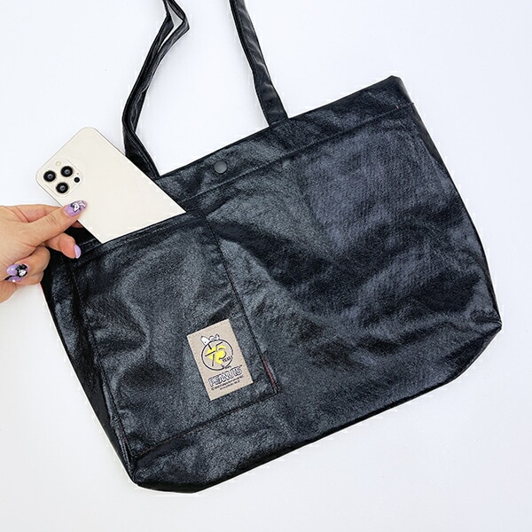 スヌーピー A4トートバッグ ブラック PEANUTS 75th ROOTOTE ルートート コラボ SNOOPY