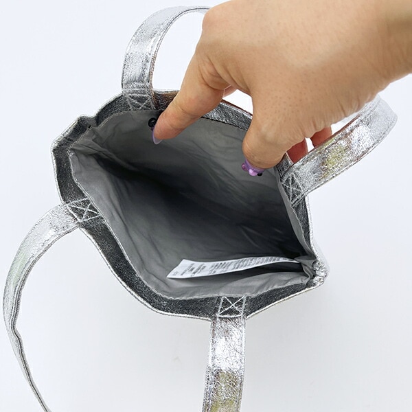 スヌーピー ミニトートバッグ シルバー PEANUTS 75th ROOTOTE ルートート コラボ SNOOPY