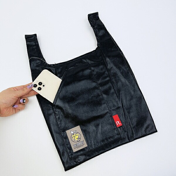 スヌーピー 2WAYショルダーバッグ ブラック PEANUTS 75th ROOTOTE ルートート コラボ SNOOPY