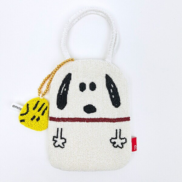 スヌーピー ミニトートバッグ アイボリー ROOTOTE ルートート コラボ SNOOPY