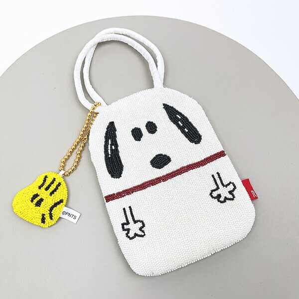 スヌーピー ミニトートバッグ アイボリー ROOTOTE ルートート コラボ SNOOPY