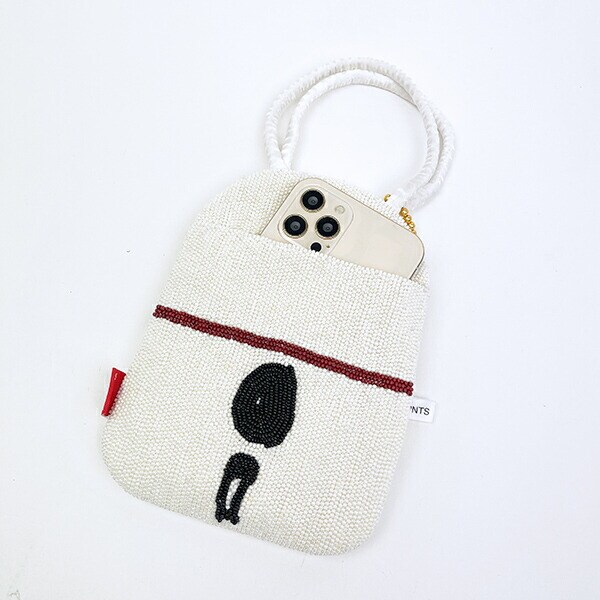 スヌーピー ミニトートバッグ アイボリー ROOTOTE ルートート コラボ SNOOPY
