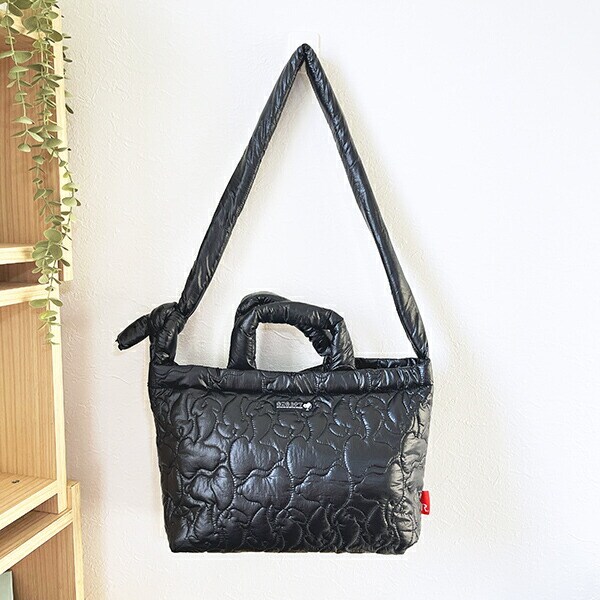 スヌーピー 2WAYミディアムショルダーバッグ シャイニーブラック ROOTOTE ルートート SNOOPY