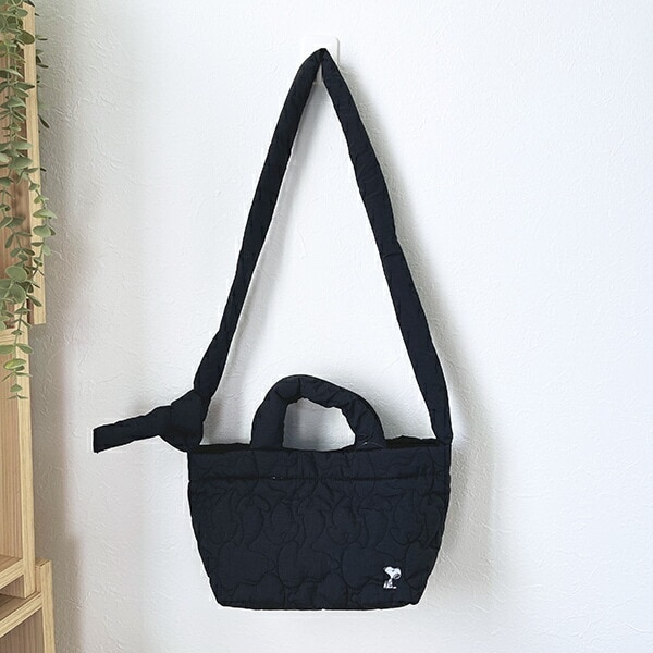 スヌーピー 2WAYデリショルダーバッグ マットブラック ROOTOTE ルートート SNOOPY