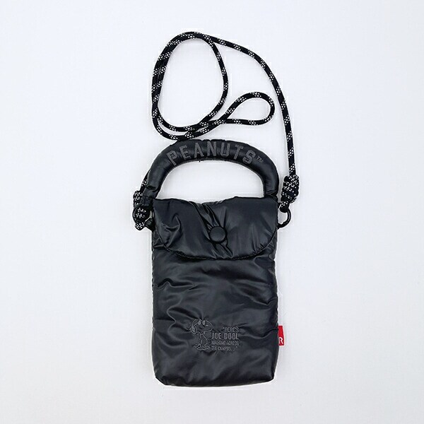 スヌーピー 2WAYミニショルダーバッグ シャイニーブラック ROOTOTE ルートート コラボ SNOOPY