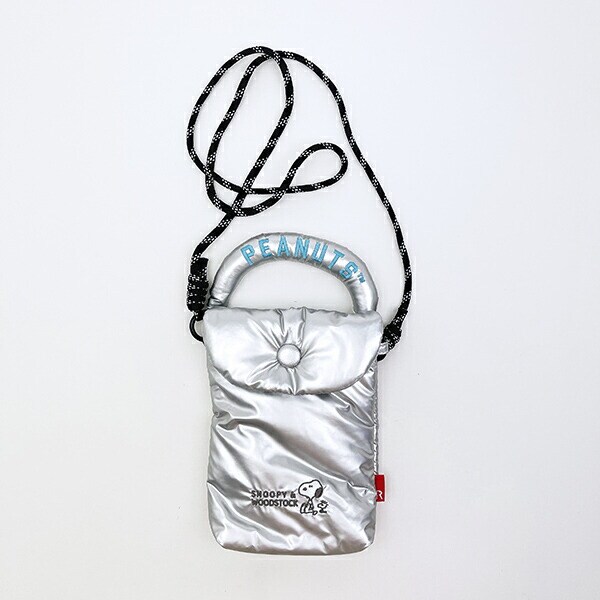 スヌーピー 2WAYミニショルダーバッグ シャイニーシルバー ROOTOTE ルートート コラボ SNOOPY
