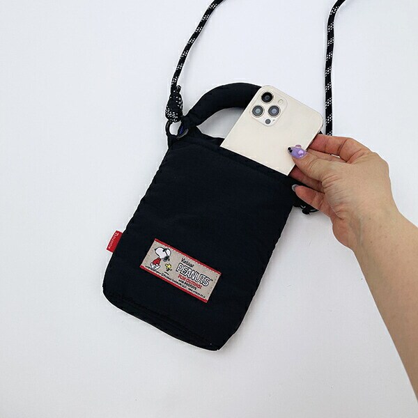 スヌーピー 2WAYミニショルダーバッグ マットブラック ROOTOTE ルートート コラボ SNOOPY
