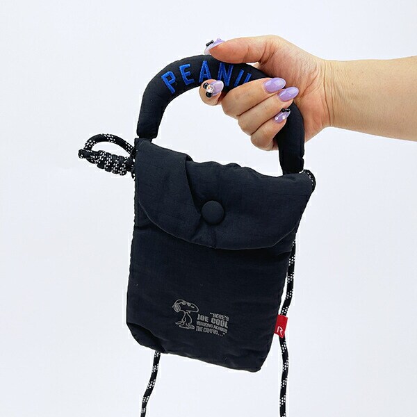 スヌーピー 2WAYミニショルダーバッグ マットブラック ROOTOTE ルートート コラボ SNOOPY