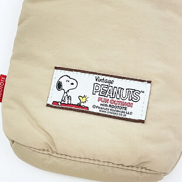 スヌーピー 2WAYミニショルダーバッグ マットベージュ ROOTOTE ルートート コラボ SNOOPY