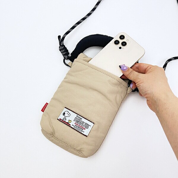 スヌーピー 2WAYミニショルダーバッグ マットベージュ ROOTOTE ルートート コラボ SNOOPY