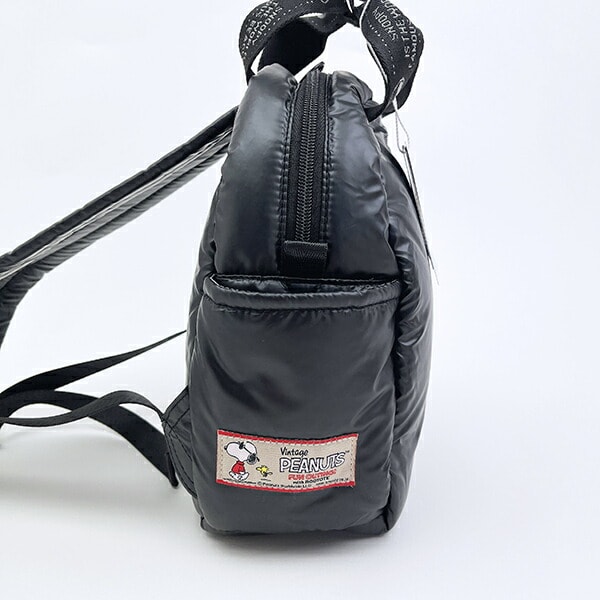 スヌーピー リュック シャイニーブラック ROOTOTE ルートート コラボ SNOOPY