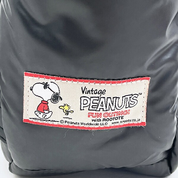 スヌーピー リュック シャイニーブラック ROOTOTE ルートート コラボ SNOOPY