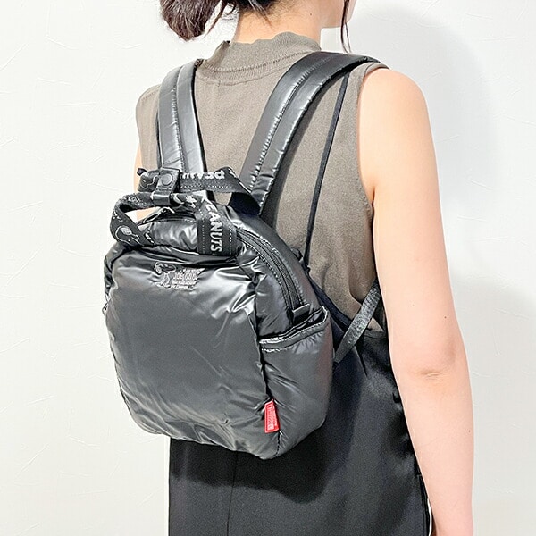 スヌーピー リュック シャイニーブラック ROOTOTE ルートート コラボ SNOOPY