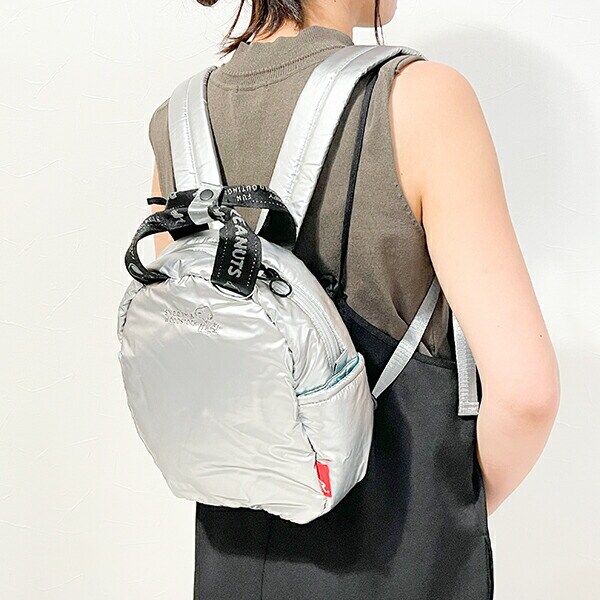スヌーピー リュック シャイニーシルバー ROOTOTE ルートート コラボ SNOOPY