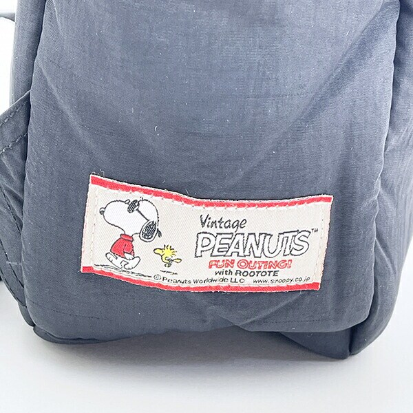 スヌーピー リュック マットブラック ROOTOTE ルートート コラボ SNOOPY