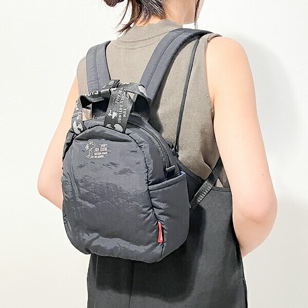 スヌーピー リュック マットブラック ROOTOTE ルートート コラボ SNOOPY
