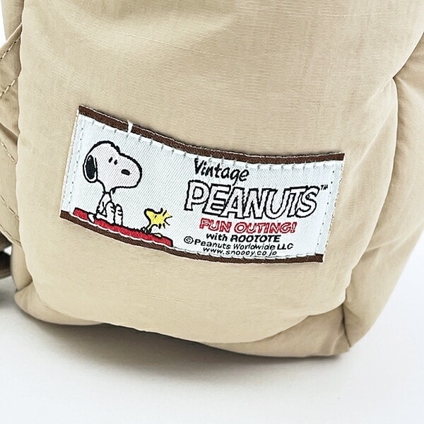 スヌーピー リュック マットベージュ ROOTOTE ルートート コラボ SNOOPY