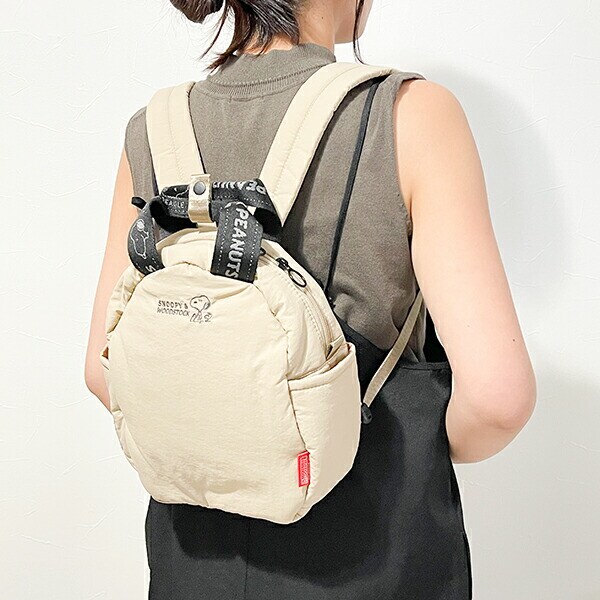 スヌーピー リュック マットベージュ ROOTOTE ルートート コラボ SNOOPY