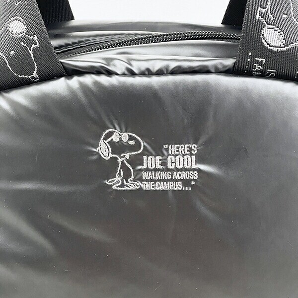 スヌーピー 2WAYショルダーバッグ(ミディアム) シャイニーブラック ROOTOTE ルートート コラボ SNOOPY