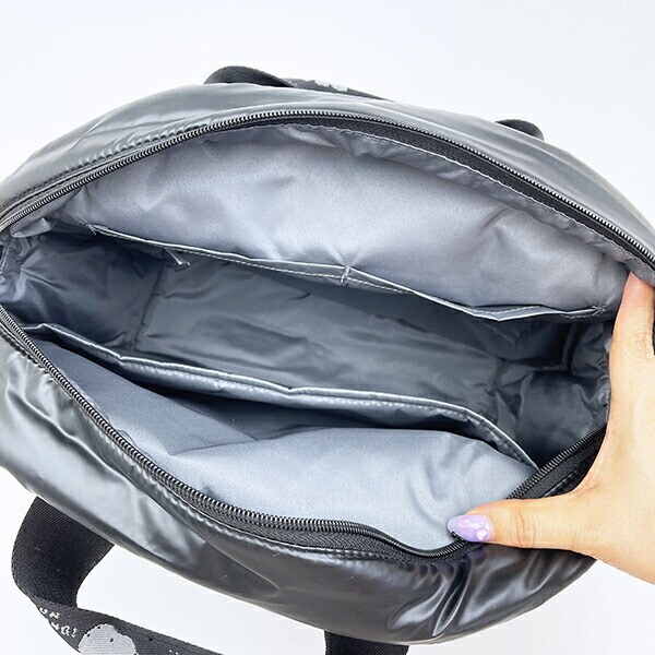 スヌーピー 2WAYショルダーバッグ(ミディアム) シャイニーブラック ROOTOTE ルートート コラボ SNOOPY