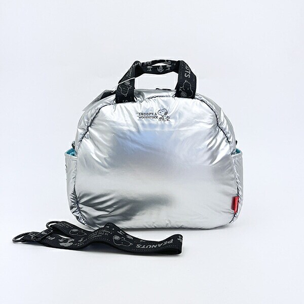スヌーピー 2WAYショルダーバッグ(ミディアム) シャイニーシルバー ROOTOTE ルートート コラボ SNOOPY