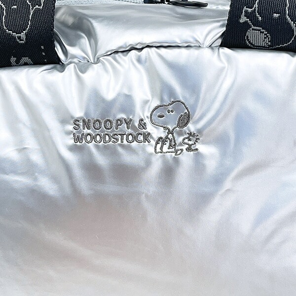 スヌーピー 2WAYショルダーバッグ(ミディアム) シャイニーシルバー ROOTOTE ルートート コラボ SNOOPY