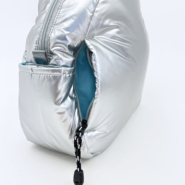 スヌーピー 2WAYショルダーバッグ(ミディアム) シャイニーシルバー ROOTOTE ルートート コラボ SNOOPY