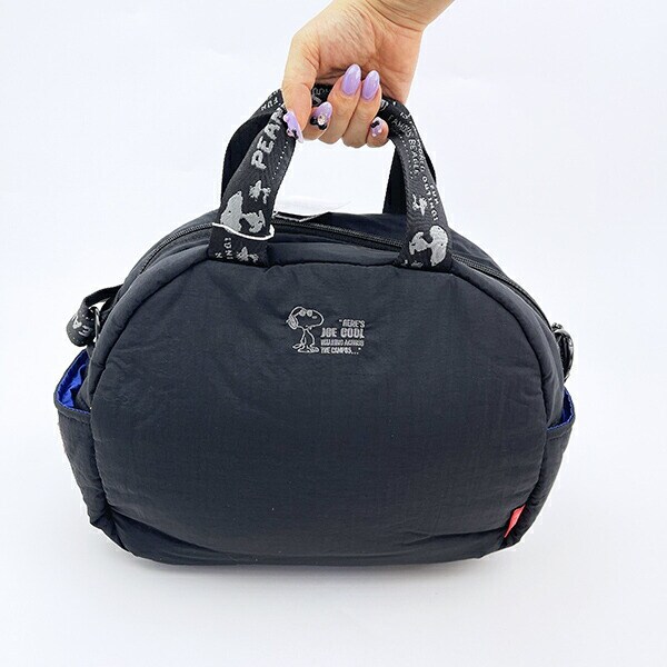 スヌーピー 2WAYショルダーバッグ(ミディアム) マットブラック ROOTOTE ルートート コラボ SNOOPY