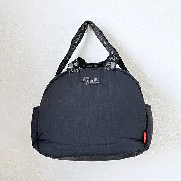 スヌーピー 2WAYショルダーバッグ(ミディアム) マットブラック ROOTOTE ルートート コラボ SNOOPY