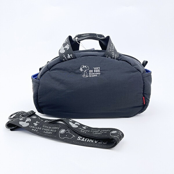 スヌーピー 2WAYショルダーバッグ マットブラック ROOTOTE ルートート コラボ SNOOPY